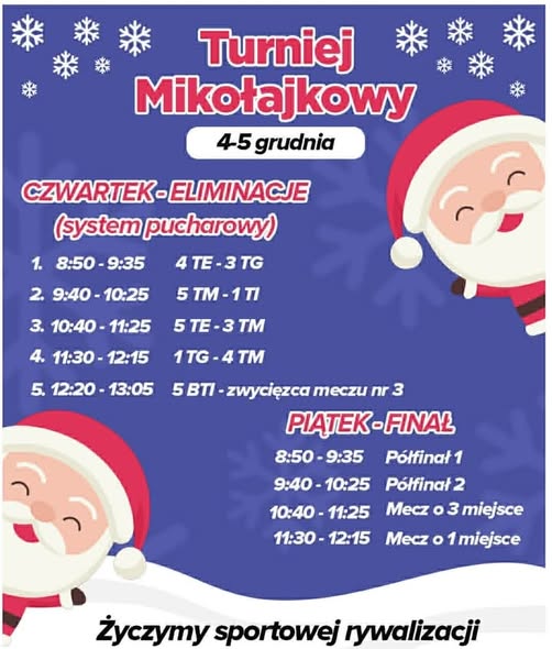 Turniej mikolajkowy sport info